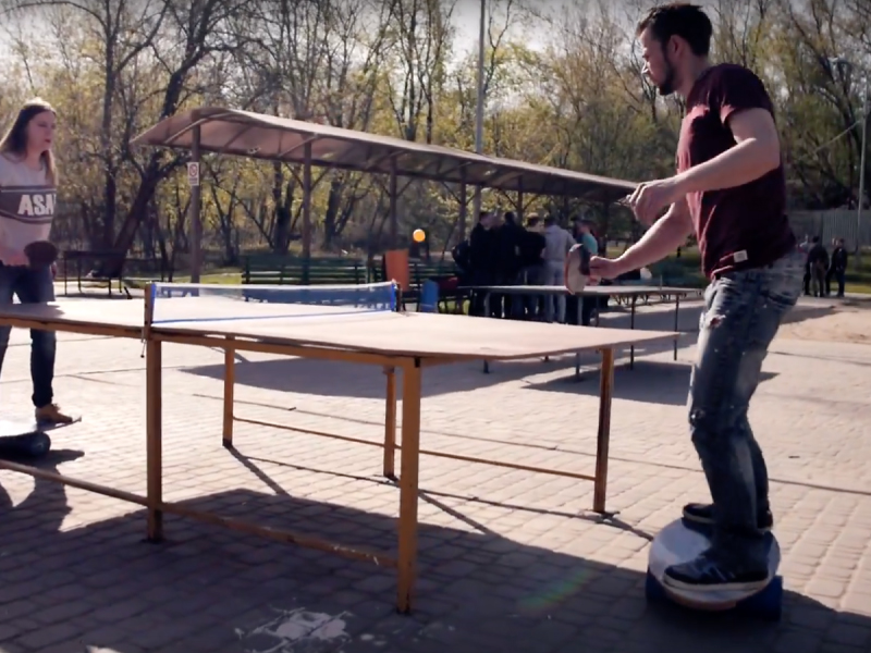 Wooden Balance Board Trainer with Roller