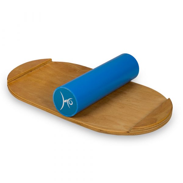 Wooden Balance Board Trainer with Roller For Kids. Sea Star Design.